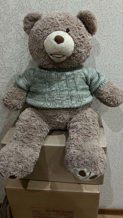 Мишка тедди теди серая