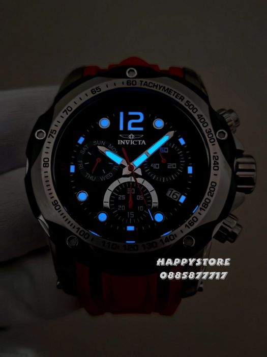 INVICTA Speedway Red Swiss Ronda Z60 51 mm, Инвикта нов мъжки часовник