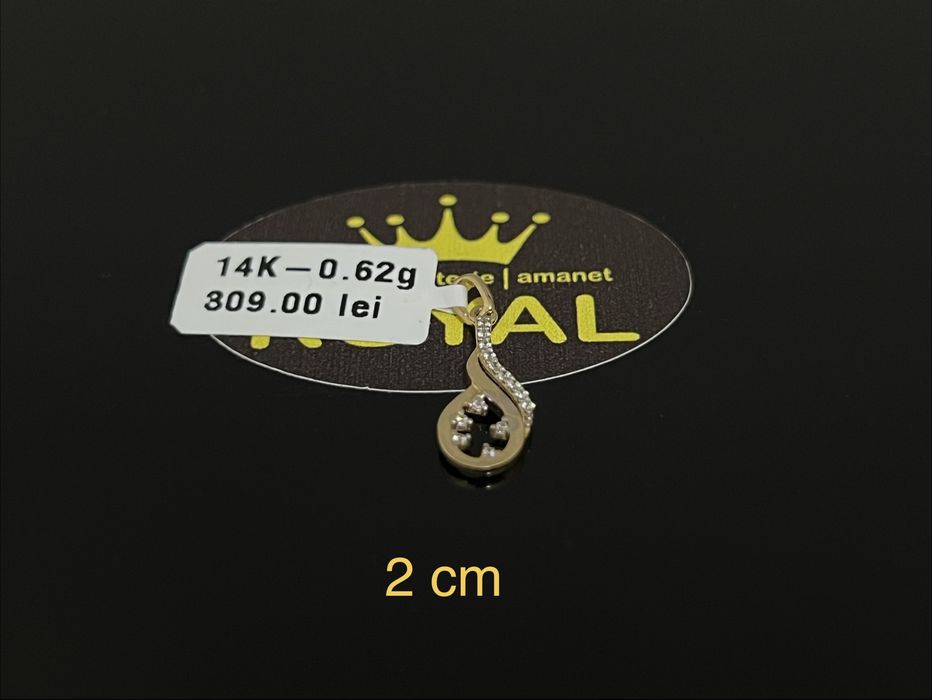 Bijuteria Royal CB : Pandant aur nou 14k 0,62gr