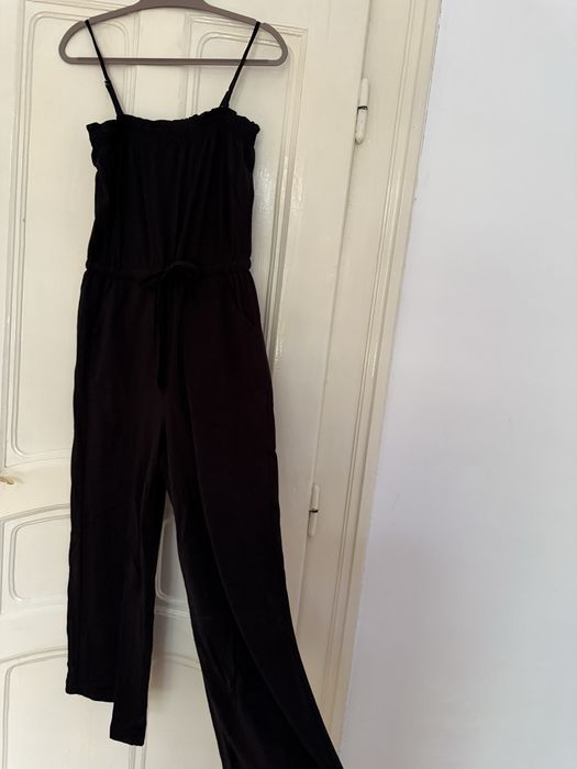 Salopeta neagra din bumbac organic, S