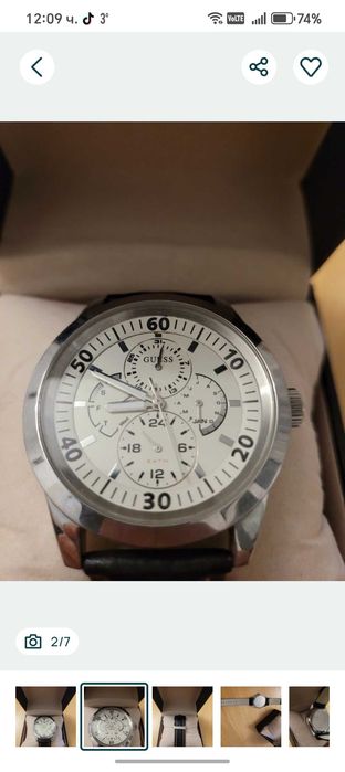 GUESS оригиналнен спортно елегантен часовник