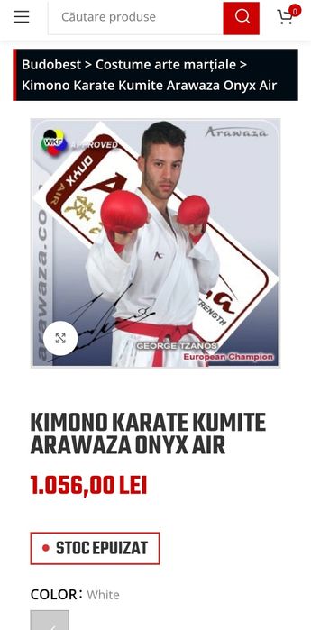 Vând kimono kumite arawaza