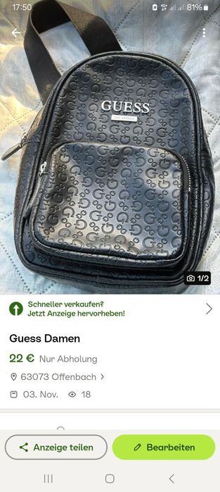 Ghiozdan mic guess stare buna