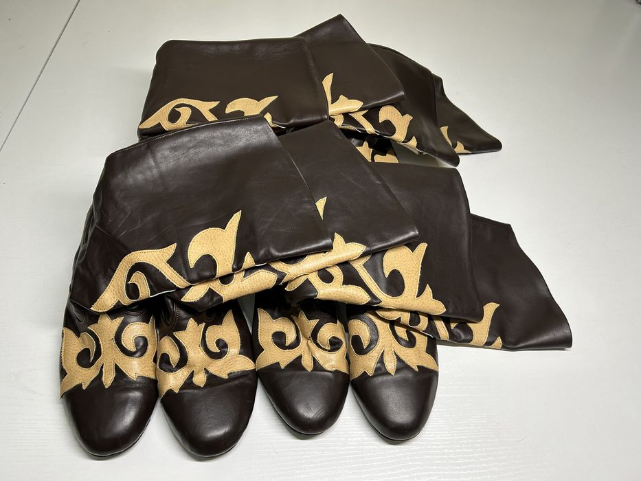 Түлкі тымақ. (ушанка). Былғары етік