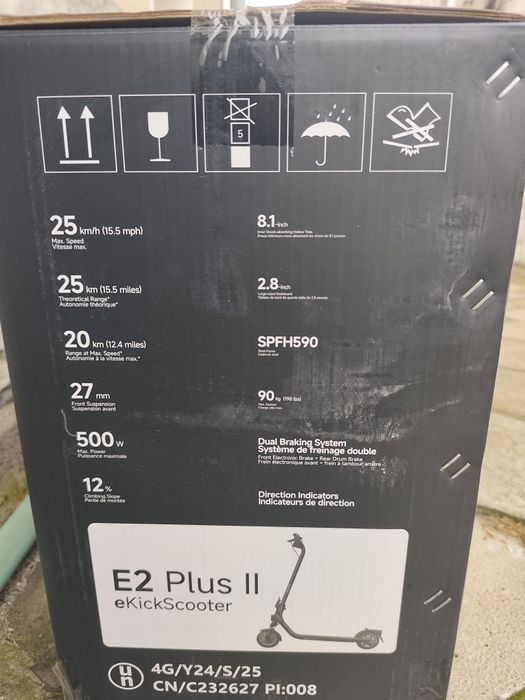 Електрическа тротинетка Segway  Ninebot E 2 plus 2