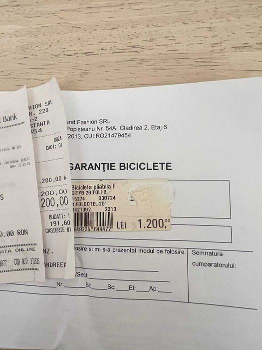 Bicicletă NOUĂ PLIABILĂ X- FACT foldo