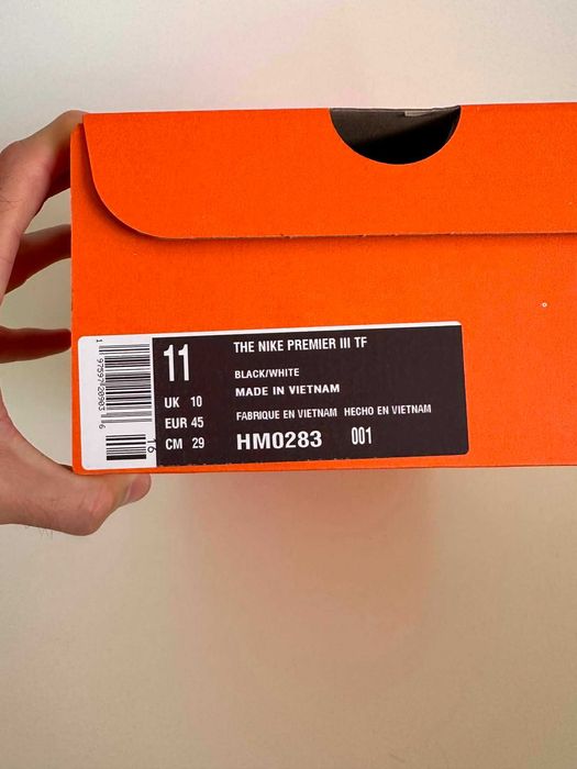 Чисто нови оригинални футболни обувки Nike Premier 3 TF 45 номер