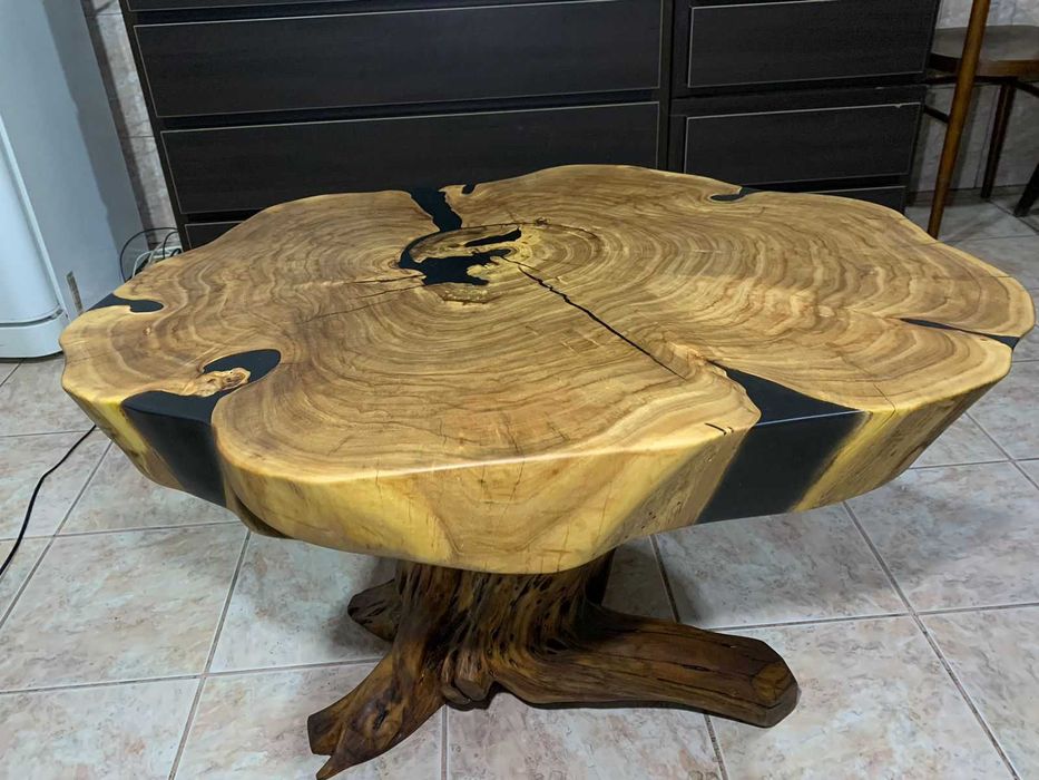 кофейный столик из спила