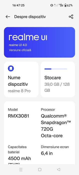 Vând Realme 8 PRO  și husă Samsung