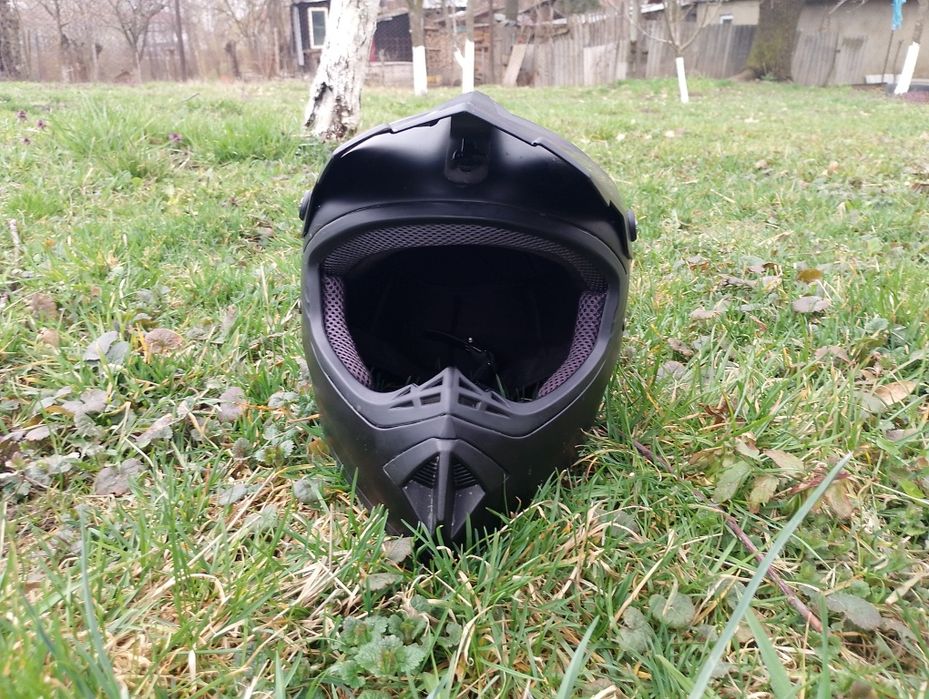 Casca motocross neagra