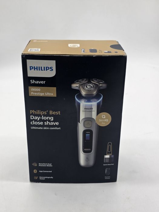 Aparat electric de barbierit PHILIPS i9000 Prestige Ultra XP9404/31, tehnologie SkinIQ Pro, autonomie 60 min, produs SIGILAT