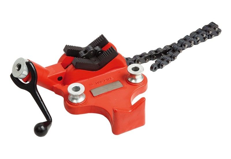 Тиски трубный откидной, цепной.