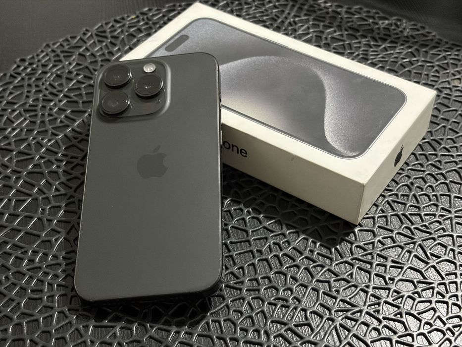 iPhone 15 Pro 128GB Black titanium - Възможен бартер