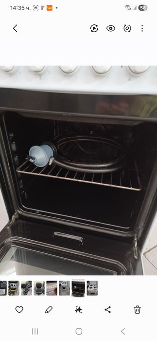 Готварска печка "Индезит" ток и газ