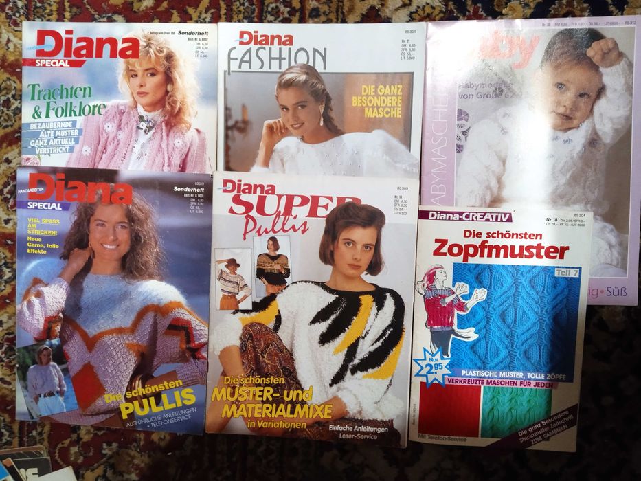 Стари списания Dorka, Diana, Anna, Burda