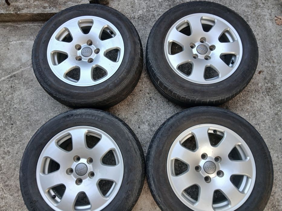 Оригинални Алуминиеви джанти 15цола за AudiA3.A4.A6.vw Golf.5.6.passat.Touran.caddy. .5×112