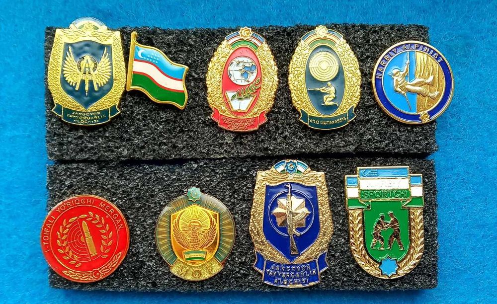 значки и знаки Узбекистан  тяжелый металл