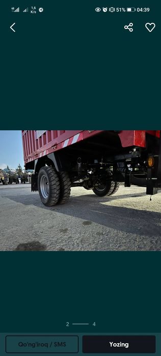 Xunjie MATORS 2 Tonnalik Narxini telda kelishamiz