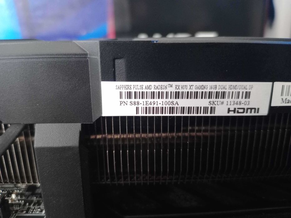 Sapphire Pusle RX 9070XT 16GB с 36м ГАРАНЦИЯ