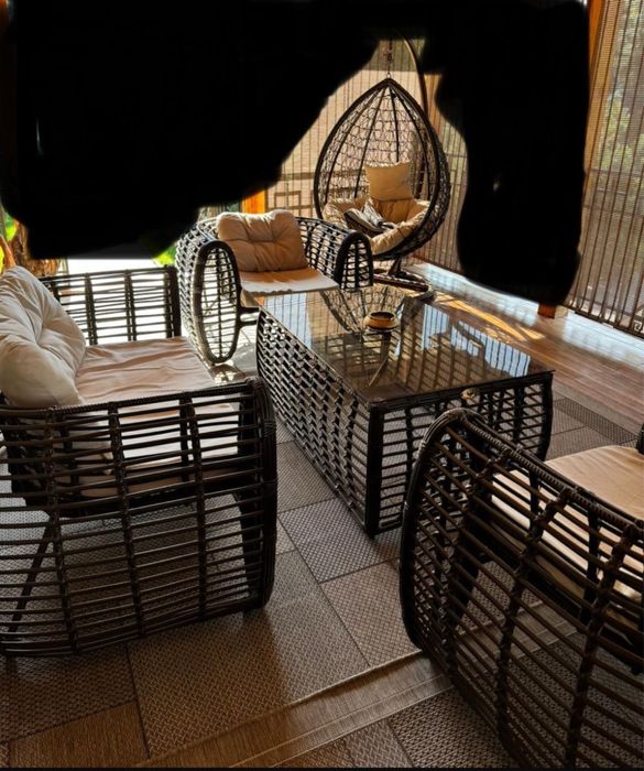 Ротанговая мебель для террасы