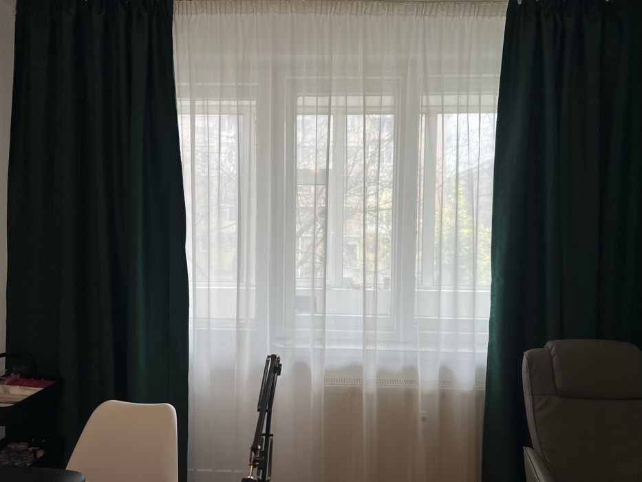 Perdele  verde smarald