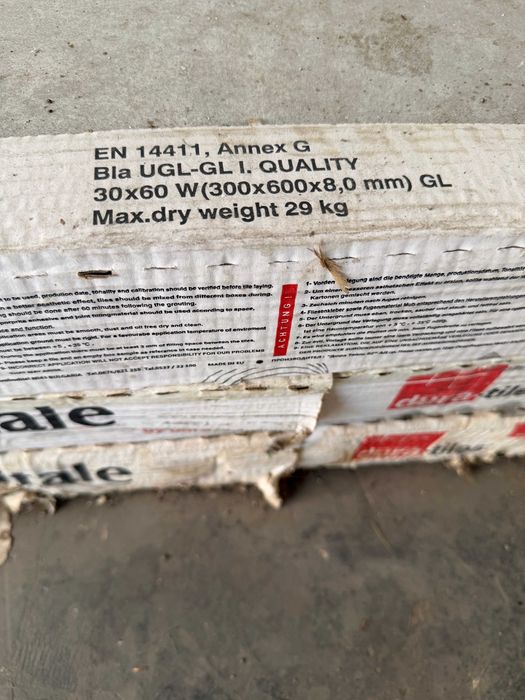 Гранитогрес 30*60*8 см. Първо качество. Dura tiles. 9.72 м2.