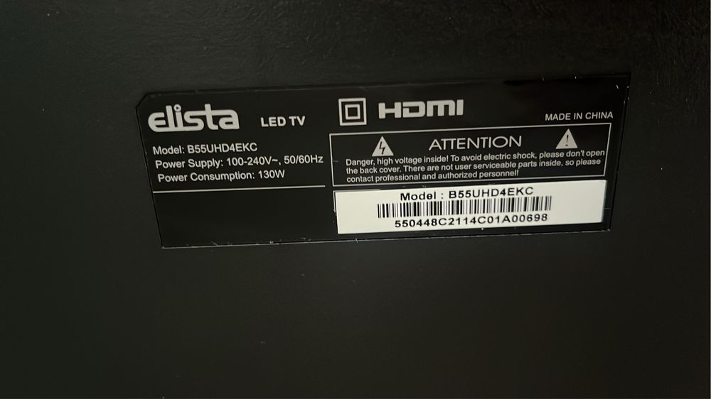 Телевизор Elista 138см