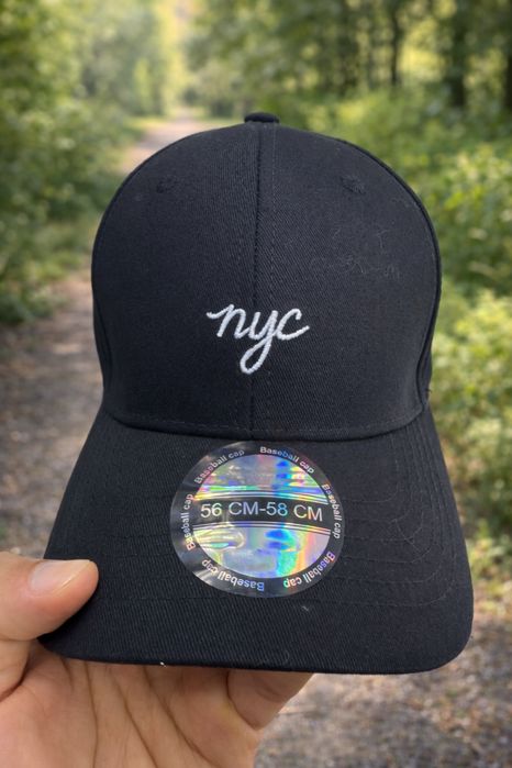 Кепка NYC Новая Чёрная