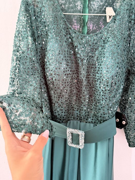 Rochie de ocazie  verde smarald