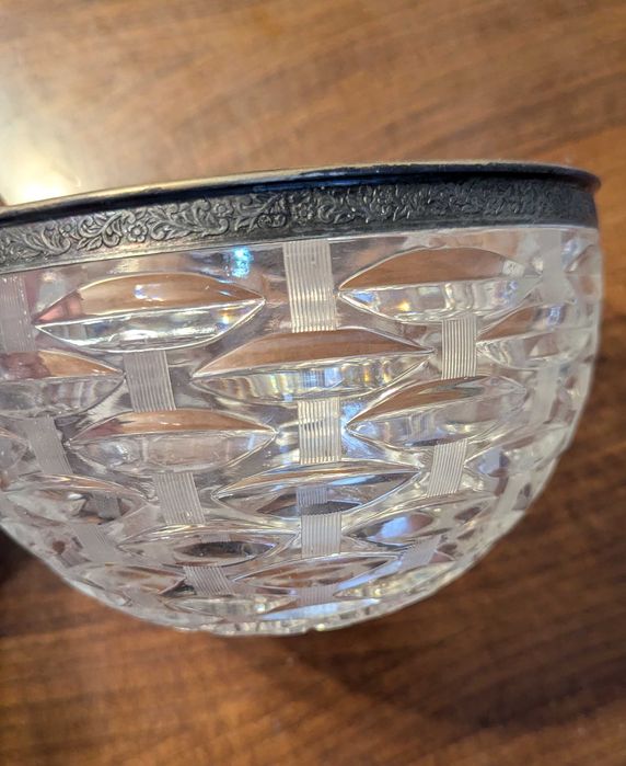 Салатница-конфетница хрустальная