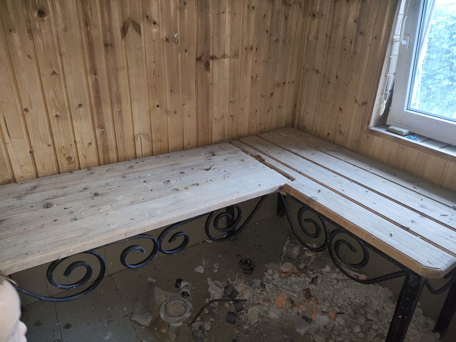 Лавка для помывочной в бане