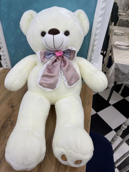 Мишка плюшевый. Белый