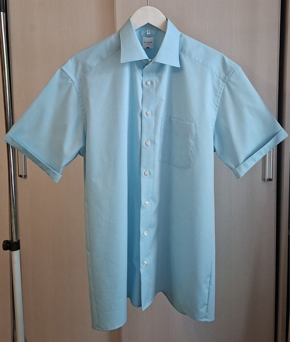 Бирюзовая рубашка от Olymp Luxor (modern fit)