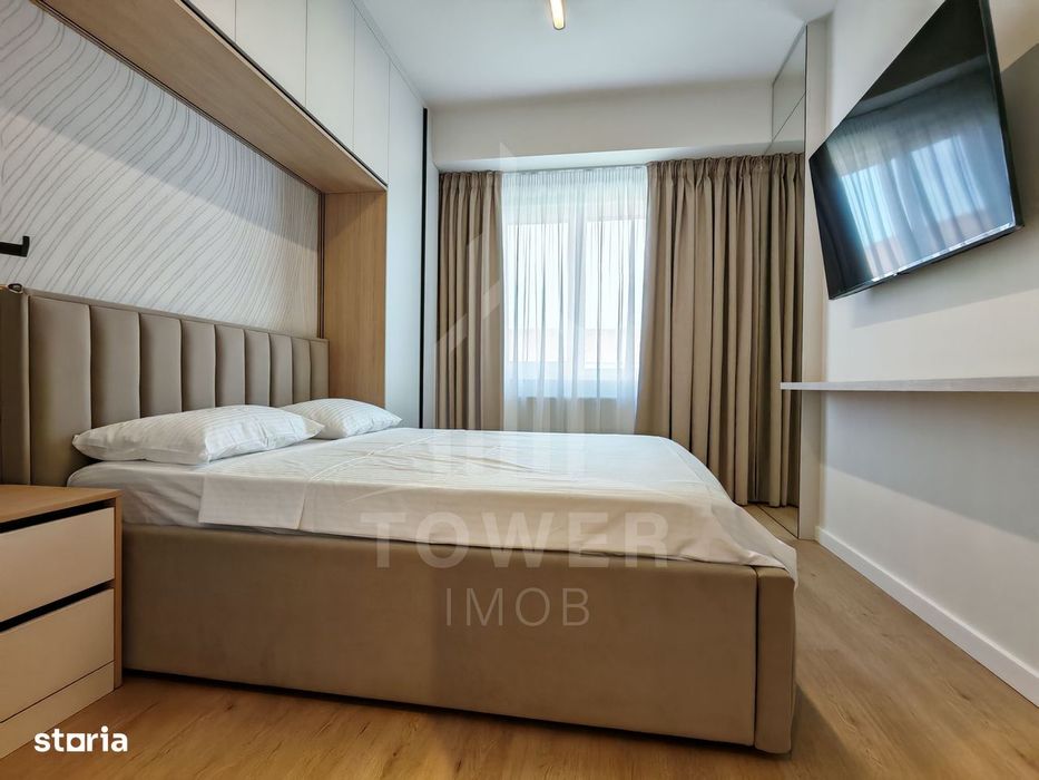 Apartament prima inchiriere cu 3 camere, nou, mobilat lux.