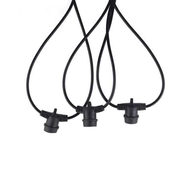 Декоративен кабел 10м-10 фасунги и 15м-15 фасунги- влагозащитен