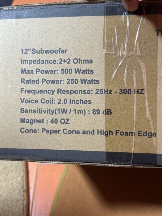 Subwoofer Trf 250w 12inch