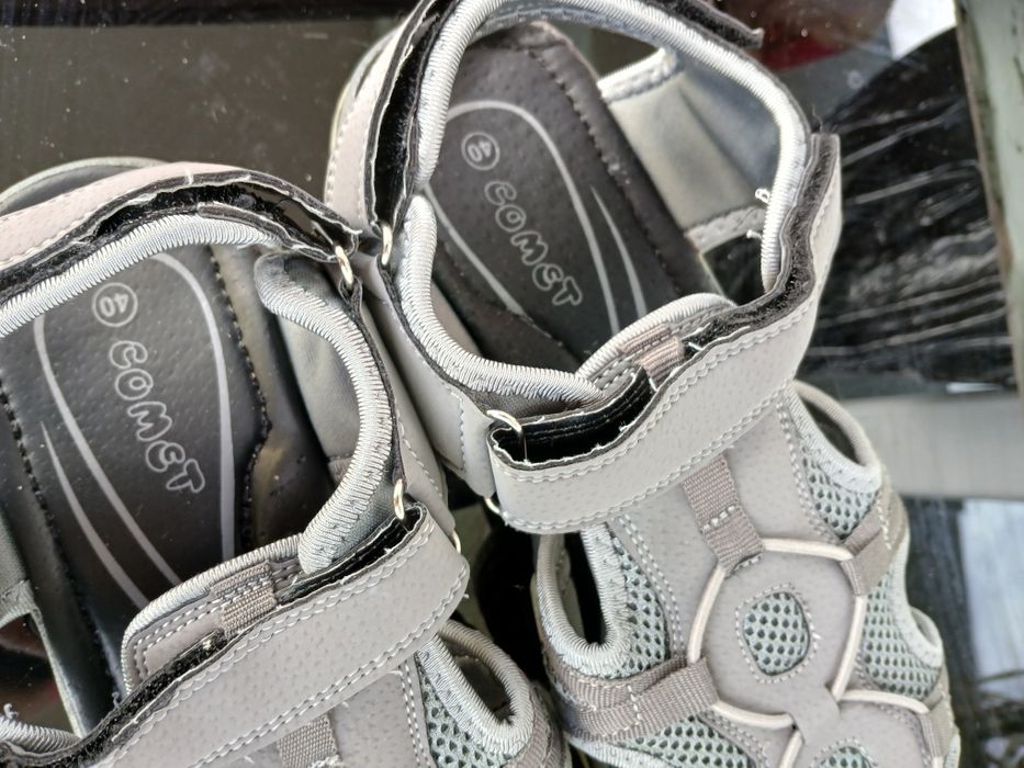 Сандали спиртни,  тип  маратонки,  сиви