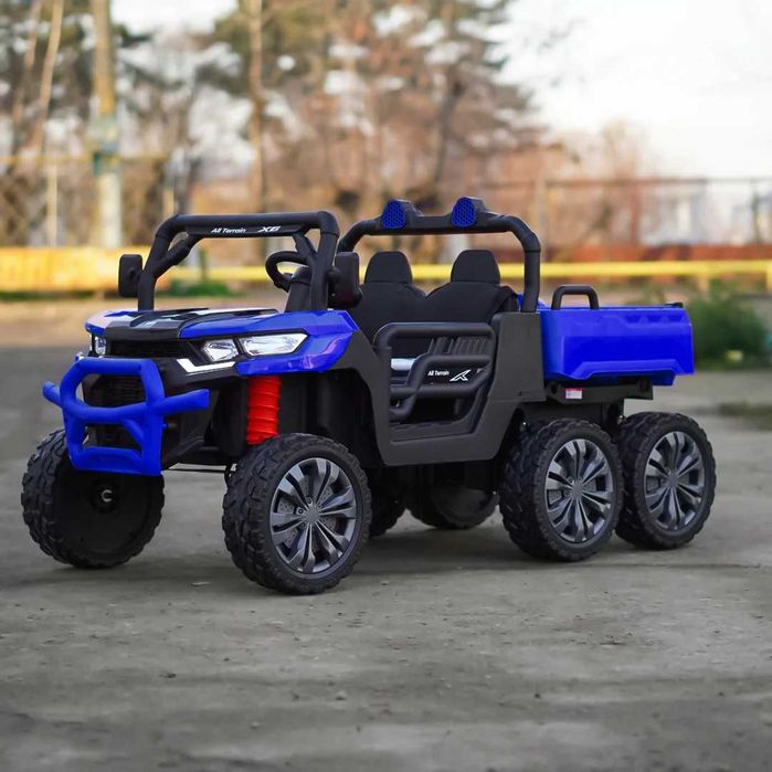UTV electric pentru 2 copii Kinderauto X-Force 4x75W 24V Blue