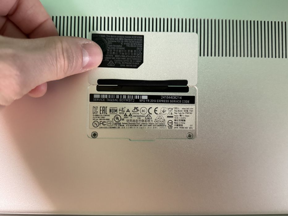 Laptop Dell XPS 9570 I5 8300H GTX1050 97Wh Aluminium