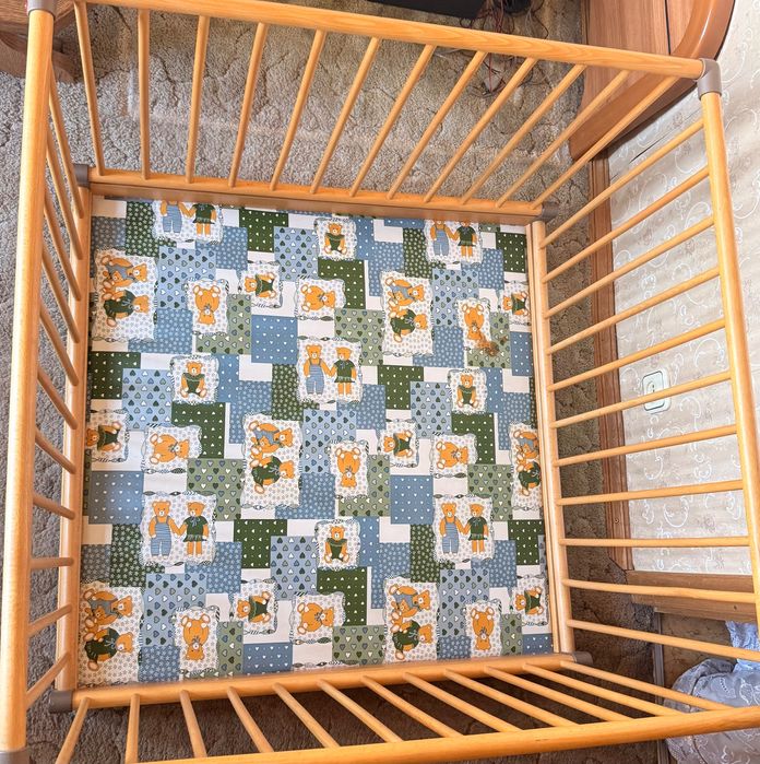 Манеж детский деревянный