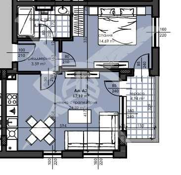 Продава се Двустаен апартамент в Асеновград - 62 кв.м за 136 €/кв.м - Снимка #1