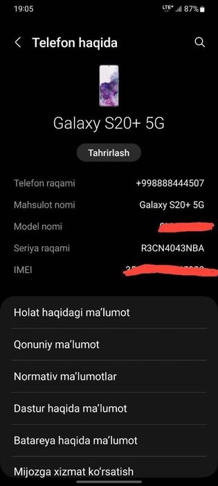 Samsung s20 plus 5g