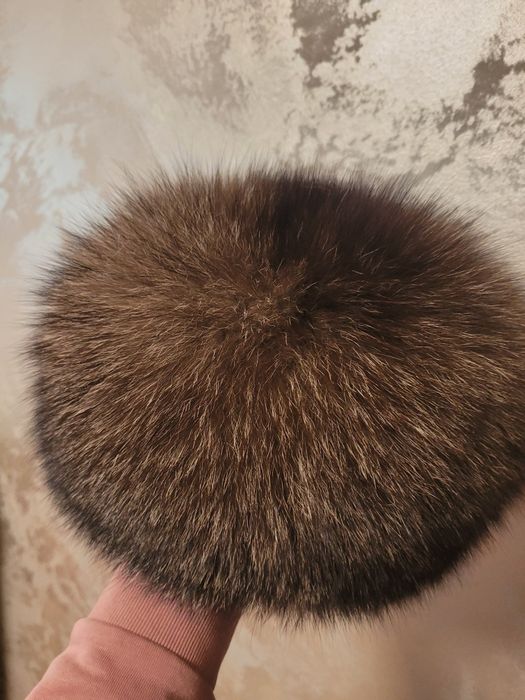 Caciula din bana naturala vulpe argintie