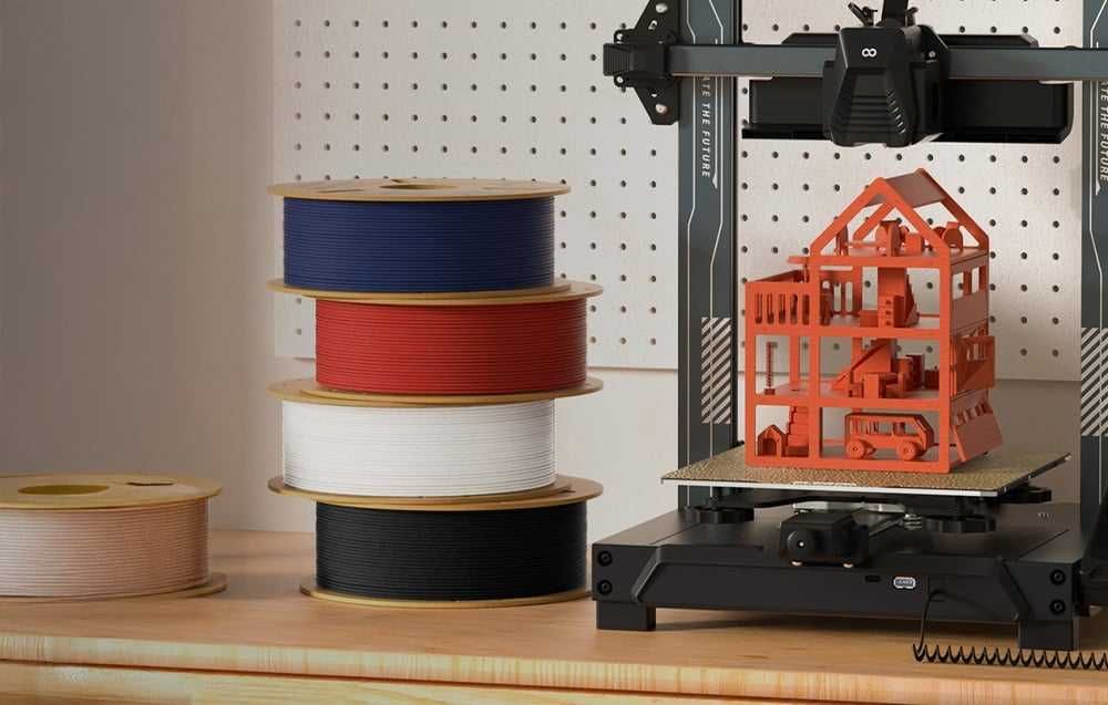 Filament imprimanta 3D ELEGOO Rapid PETG (alb)