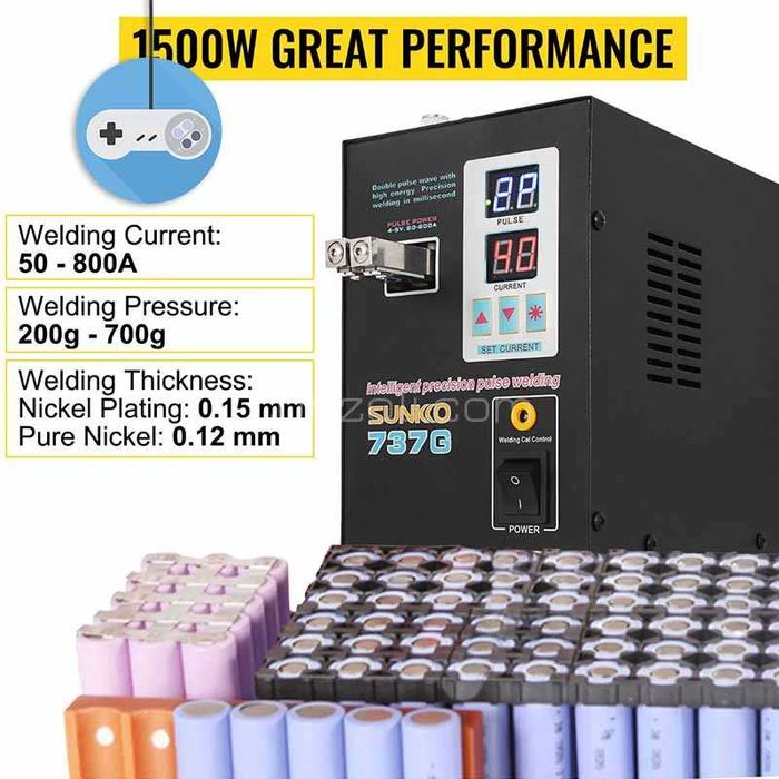 ПРОМОЦИЯ! Станция за точково заваряване Sunkko 737G, 2.8кW, 800A