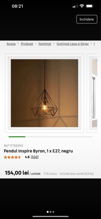 Candelabru Byron ( 1xE27) - 2 bucati