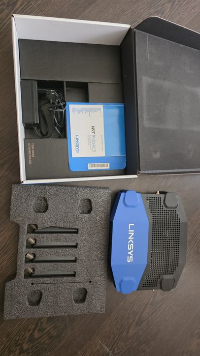 Router Wireless Linksys WRT1900ACS Dual-Core, Dual boot, OpenWrt 25.12.4, impecabil
