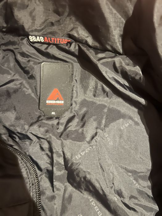 Мъжко черно зимно яке 8848 attitude с естествен пух и пера