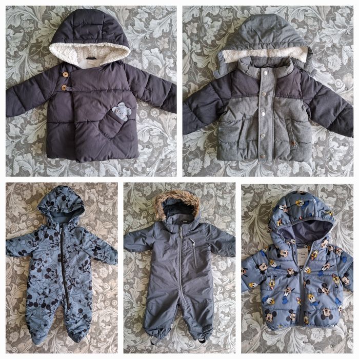 Зимен гардероб, 74 размер 6-9 месеца Mango H&M Disney
