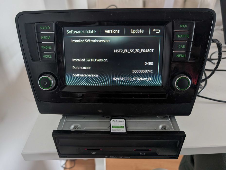 Radio Navigatie Skoda Rapid Bluetooth Mib2 Smartlink Carplay Android A